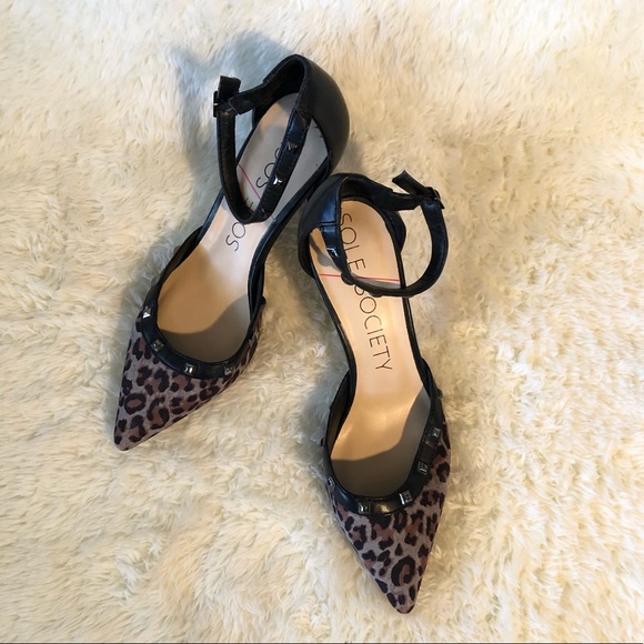 Sole Society Shoes - Sole Society Anneke Ankle Strap Heel Size 7/37